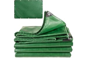 AND HOME Telo/Telone Impermeabile Esterno - 4x6 METRI - ANTISTRAPPO - DURABILITA' 5 ANNI, Telo Copritutto Senza Elastici Inclusi, Telone Occhiellato Rinforzato, Verde, 110gr/mq