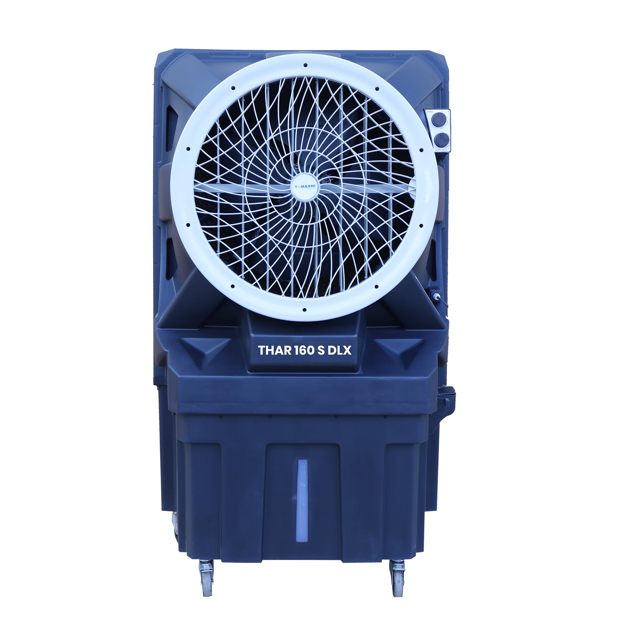 TOMASHI THAR 160 S DLX 2025 High Performance Air Cooler | Auto Swing |44mm Motor|22 inch Air Circle|400w Power| Honeycomb Powerful Cooling Pad | 150L Water Tank | Shockproof Rustproof Powerful Body