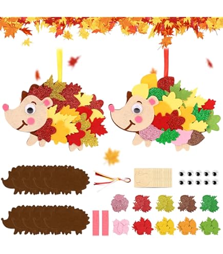 Baker Ross – Kit Décoration Glands Automne (lot De 8) – Activité Bricolage Enfant En Mousse Autocollante, à Partir De 3 Ans