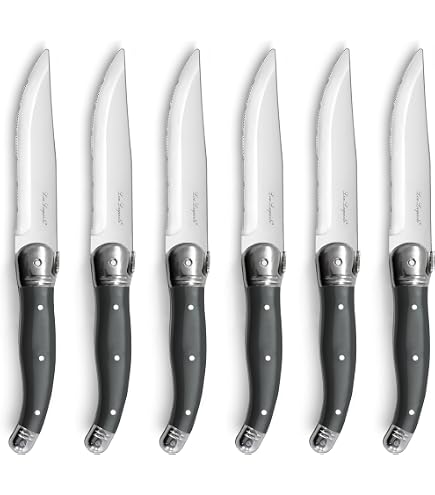 Lou Laguiole Tradition XL Kochmesser 18 Cm – Französisches Edelstahlmesser Mit Vollem Schaft, 305 G