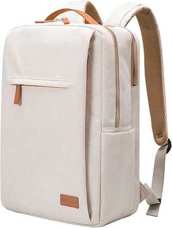 Zaino da uomo, per laptop, lavoro, tempo libero, da viaggio, impermeabile,  per studenti, da donna, da città, con porta USB, beige., 16.5*11.8*7inch,  Zaino Casual : Amazon.it: Informatica