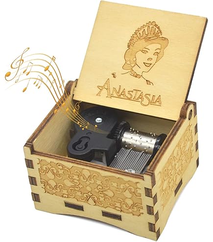 Scatola Musicale Meccanica In Legno Di Noce | Melodia Anastasia - Regalo Perfectto - Foto 9