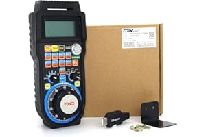 RATTMMOTOR 6 Axis Wireless Handwheel Remote Control MPG Pendant CNC Handwheel Manual Pulse Generator for Engraving/Milling Machine(WHB06B)