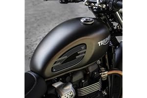 labelbike - 3D Stickers Motorcycle Tank Knee Protections Compatible with Triumph Street Twin and Street Cup