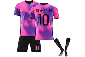 Umiquansome 23/24 PSG Football Kit for Kids PSG Tracksuit Away Kit Jersey Tracksuit No.7 Training Shirts Shorts Socks Paris PSG Kit for Boy Adult Home Jersey DD1