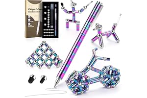 ‎TIGERHU Tigerhu Fidget Pen, Magnetischer Kugelschreiber, Magnet Stift, Lustig Multifunktions Magnetstift, Stressabbau Druckkugelschreiber für Männer, Frauen, Kinder, Vatertagsgeschenk