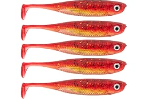 QualyQualy Esche Artificiali Silicone di Pesca 7cm-8cm-10cm-12,5cm Esca Gomma di Pesca - Esche Artificiali Spinning - Esche di Pesca per Trota, Spigola