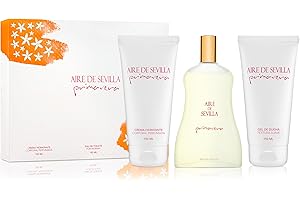 INSTITUTO ESPAÑOL Set Perfume Aire de Sevilla Primavera - EDT, Crema Hidratante y Gel de Ducha
