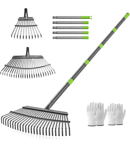 Fiskars 439002 Rastrello Forgiato Con Manico In Legno | Attrezzo Da Giardino Resistente E Temperato, Facile Da Usare