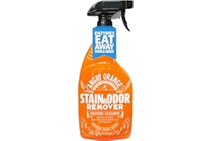 Angry Orange Stain Remover - 32oz Enzyme Pet Cleaner - Dog & Cat Urine Destroyer and Stain Remover - Citrus Spray Cleaning Solution - Puppy Supplies
