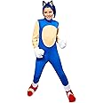 Rubie's Costumes Sonic The Hedgehog Deluxe Costume For Kids (Small 4-6), Blue