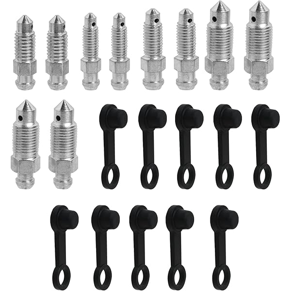 Vite Di Spurgo Terisass M10x1.25mm Per Freni Moto - Kit Con O-ring E Rondelle, 2 Pezzi