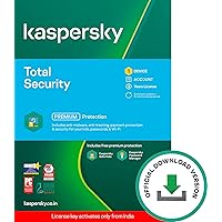 Kaspersky Total Security (Windows / Mac / Android) Latest Version - 1 User, 3 Years (Code emailed in 2 Hours - No CD)