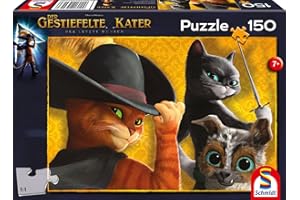 Schmidt Spiele 56443 Le Chat Botté et Ses Amis, Puzzle pour Enfants avec 150 pièces
