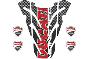 BLACK DOVES GRAPHICS Schutz Tankschutzaufkleber mit Harz beschichtet kompatibel mit Ducati Monster 696 796 1100 Tank Pad Protective 3D