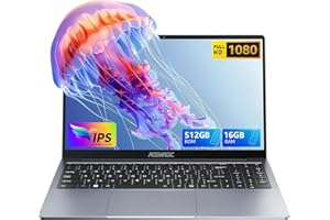 ACEMAGIC Laptop,15.6 Inch FHD With Metal Case,Quad-Core 12th Alder Lake N97 Processor(up to 3.6 GHz) beat N4020/N5095,16 GB RAM 512 GB SSD Laptop,BT5.0,2.4G/5G WiFi,USB 3.2,HDMI and Type C