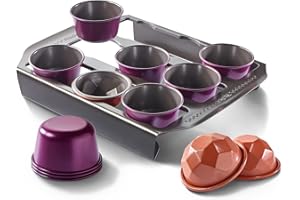 Tefal Creabake Kit initiation moules à gâteaux 9 muffins 3 moules diamant revêtement anti-adhésif système empilable recettes créatives sucrées et salées pâtisserie facile J304SS