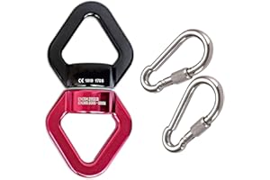 JIAMEIYI 30KN Connecteur Swing Pivot de Rotation Extérieur Intérieur Sécurité Aluminium Alliage 360 ° Rotator Swing Spinner