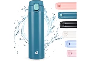 CodiCile Travel Mug, Reusable Coffee Cups with BPA-Free & Leakproof Lid,Coffee Flask for Hot and Cold Drinks,Double Wall Insulated Coffee Mug,Blue,450ml