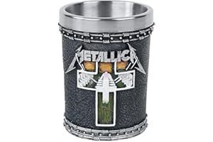Nemesis Now Metallica-Master of Puppets Verre à Liqueur en résine avec Insert en Acier Inoxydable Noir Taille Unique B4683N9