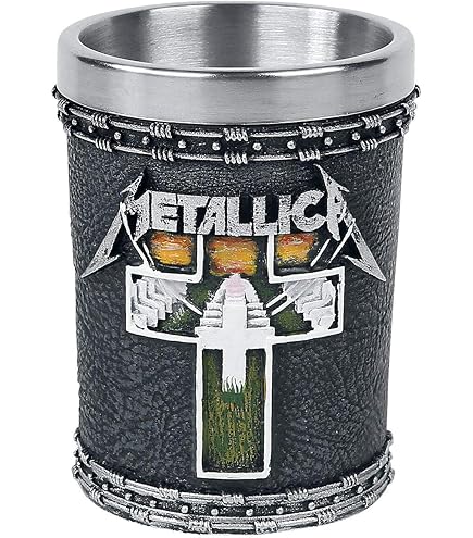 Metallica Set Di Bicchierini In Vetro – Scary Guy, Monocromatico, Formato Standard, Vetro Trasparente - 3