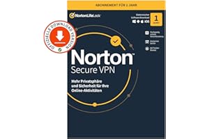 Norton Secure VPN 2021 | 1 Gerät | 1 Jahr | PC/Mac/Android | Aktivierungscode per Email
