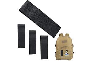 CAIHINIER 4 Pièces d'Accessoires Attaches Câbles, Bandes Tactiques Bretelles de Sac à Dos Patchs Militaires Bandes Ceintures et Poches pour Gilets Tactiques