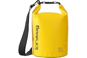 IDRYBAG DRYBAG Bolsas Secas para Kayak Impermeables 2L/5L/10L/15L/20L, Bolsa Seca Pequeña Impermeable Flotante, Saco Seco Impermeable para Paddleboarding y Viajes