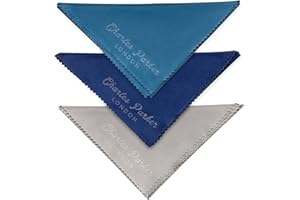 CHARLES PARKER LONDON Extra Large Microfibre Cleaning Cloths for Cleaning Camera Lens and TV Screens - 3 Pack of Glasses Cleaner Cloth – Washable, Non-Scratch, Smudge- and Lint-Free Microfibre Cloths (30cm x 30cm)