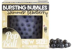 Popaball Shimmer Blueberry Bursting Bubbles 1 x 175 Grams | Prosecco, Gin, Mocktail & Cocktail Making Gifts | Gift Set Ideas for Her, Hampers & Hen Parties