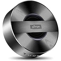 PTron Musicbot Bluetooth Speaker, Mini & Lightweight, Clear & Natural Sound Wireless Speaker with Built-in Mic, Micro SD Card Slot & Aux Port - (Black)