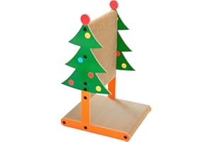 MEEYUU 50 CM High L Shaped Cat Scratching Board, Cardboard Cat Scratcher for Indoor Cats, Scratching Board Pad Cardboard Wall & Corner Furniture (30L x 24W x 50H CM)