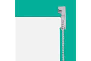 Home In Style 4U Thermal Insulated 100% Blackout Fabric Roller Blinds Plain Coloured UV-resistant Child Safe Easy Fit Trimmable Window Blind Darkening Shades Fittings Included (White, 60cm x 165)