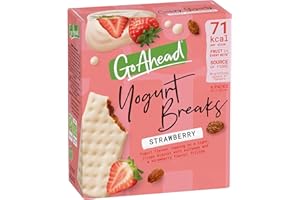 Go Ahead Strawberry Yogurt Breaks, 4 Bars, 142 g (1 Pack of 4 Bars )