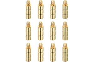 PATIKIL 50 Grain Insert en Laiton pour Flèche de Tir à l'arc, 16 Pcs Flèche en Laiton et Cuivre à Vis d'Insertion pour Flèches en Carbone de 0,244/6,2 Mm