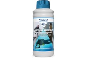 Nettoyant & Désodorisant Nikwax WETSUIT REFRESH 1L pour Combinaisons et Accessoires. Shampoing désodorisant performant pour combinaisons de plongée parfum Océan (1 Litre)
