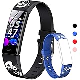 HOFIT Tracker Fitness, Smartwatch con Contapassi, Cardiofrequenzimetro e Monitor Del Sonno, Cronometro, Impermeabile Ip68, Or