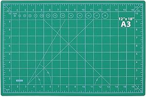 Artcut Tappetino Da Taglio A3, 18 "X 12" Tappetino Taglio Cutting Mat, Cutting Board Tappetino Da Taglio A3, Tappetino Taglio A3 per Quilting Hobby Fabric Precision Arts Crafts Project (Verde)