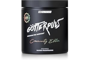 ‎OS NUTRITION OS NUTRITION Götterpuls Premium Pre Workout Booster Community Edition 2024 (Saures Fruchtgummi-Geschmack) 400g