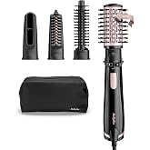BaByliss Dryer, Straightener and Styler - Rotary Air Brush, Ionic Styler with 4 Accessories, Volumizing Brush, Hair Dryer Bru