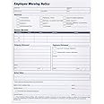 Adams Employee Warning Notice Form, 8.5 x 11 Inches, 2 Pads of 50 Forms, 100 Total forms, 1-Part Each (9060), White