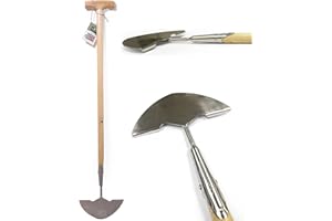 GREENMAN GARDEN TOOLS Greenman Edging Iron Ash Handled Stainless Steel 100cm (39") x 21cm (8")