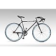 Revin Bikes Fixie 700C Roadbike Rigid Suspension Bicycle/Bike Without Gear Single Speed, | Fixie | Ideal For 10 + Years, Frame Size: 18.5 Inches | Ideal For Unisex | Black