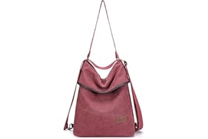 Travistar Borsa Donna,Borsa Tracolla Donna Borse a Mano Zaino Multifunzione Borsa Tela Grandi Borse a Spalla per Lavoro Shopping Viaggio