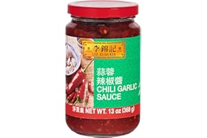‎LEE KUM KEE Lee Kum Kee Chili-Knoblauch-Sauce – Scharfe Würzsauce aus feurigen Chilischoten und Knoblauch – 1 x 368 g