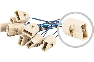 Mextronic Attacco per lampada G9, 10 pezzi, attacco G9 SOCKEL G9, forma sottile, in ceramica, 190 – 230 V, attacco alogeno G9