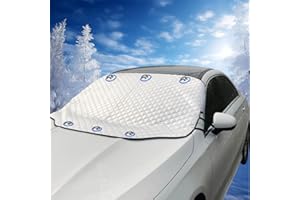 Caitang Copertura per Parabrezza per Auto, 6 Magneti Copri Parabrezza per Auto, Protezione parabrezza Antighiaccio, Adatto la Maggior Parte Dei Veicoli, Ripiegabile, 195 * 126cm