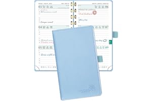POPRUN Agenda Pocket 2026 2027 Veckoagenda 16,5 x 9 cm från Aug'26 - Dec'27, Liten 17 Månader Skolplanerare med Mjuk Spiralbi