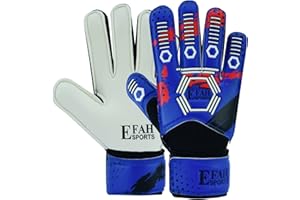 EFAH SPORTS Guanti da portiere di calcio per bambini ragazzi con forte Presa Palme