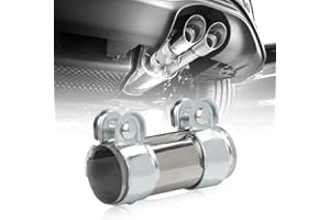 LALAGO Auspuffschelle Edelstahl Rohrverbinder Ø50 mm/L: 125mm, Doppelschelle Auspuffrohrklemme, Auspuff Schelle Rohrverbinder (Ø 50mm / L: 125mm)